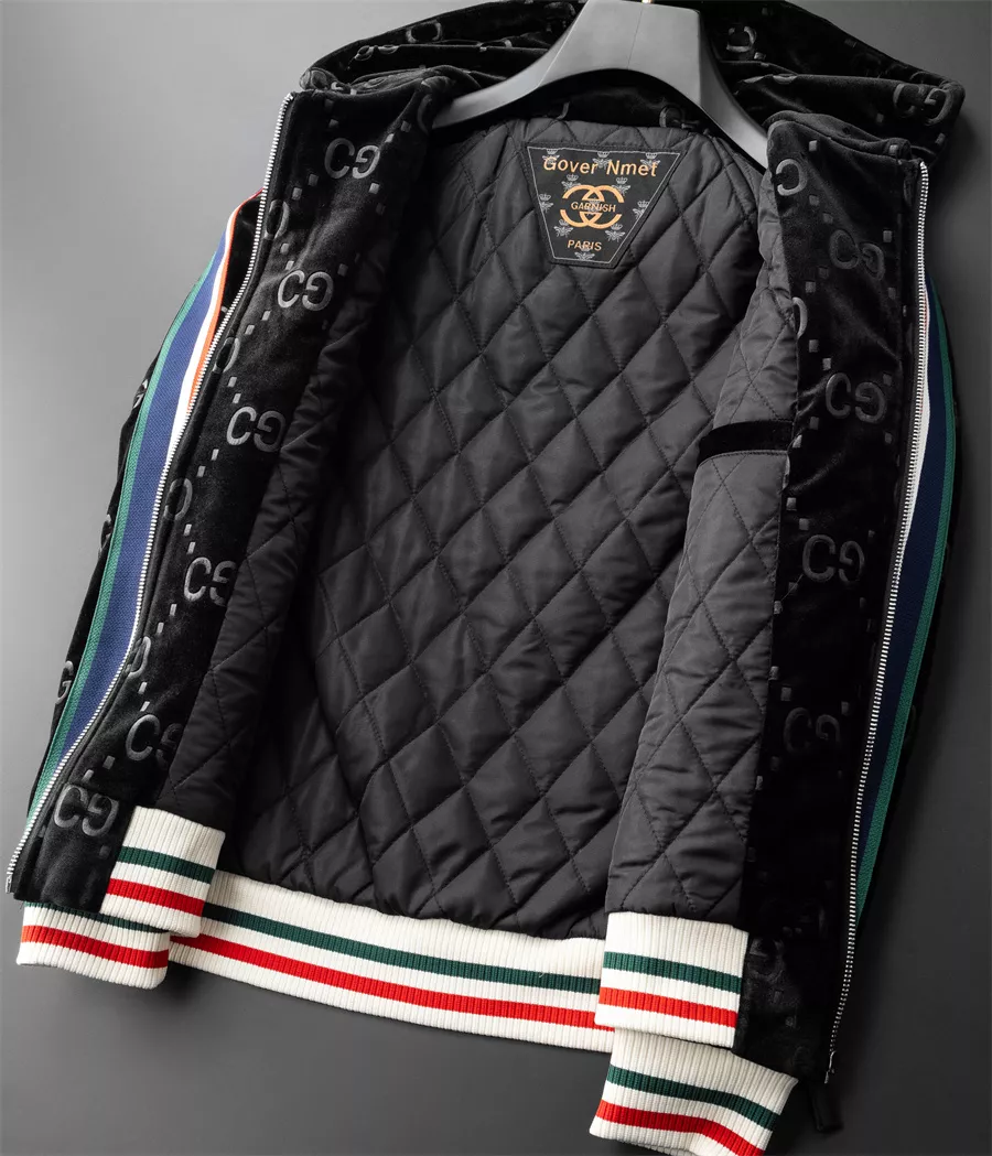 gucci veste manches longues pour homme s_1271b0a:Gucci veste cuir homme2